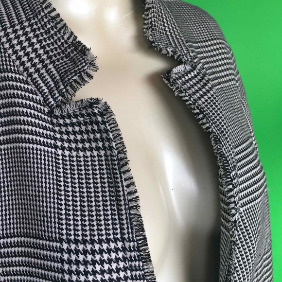 Jones New York Black & White Check Jacket - Picture 2 of 8